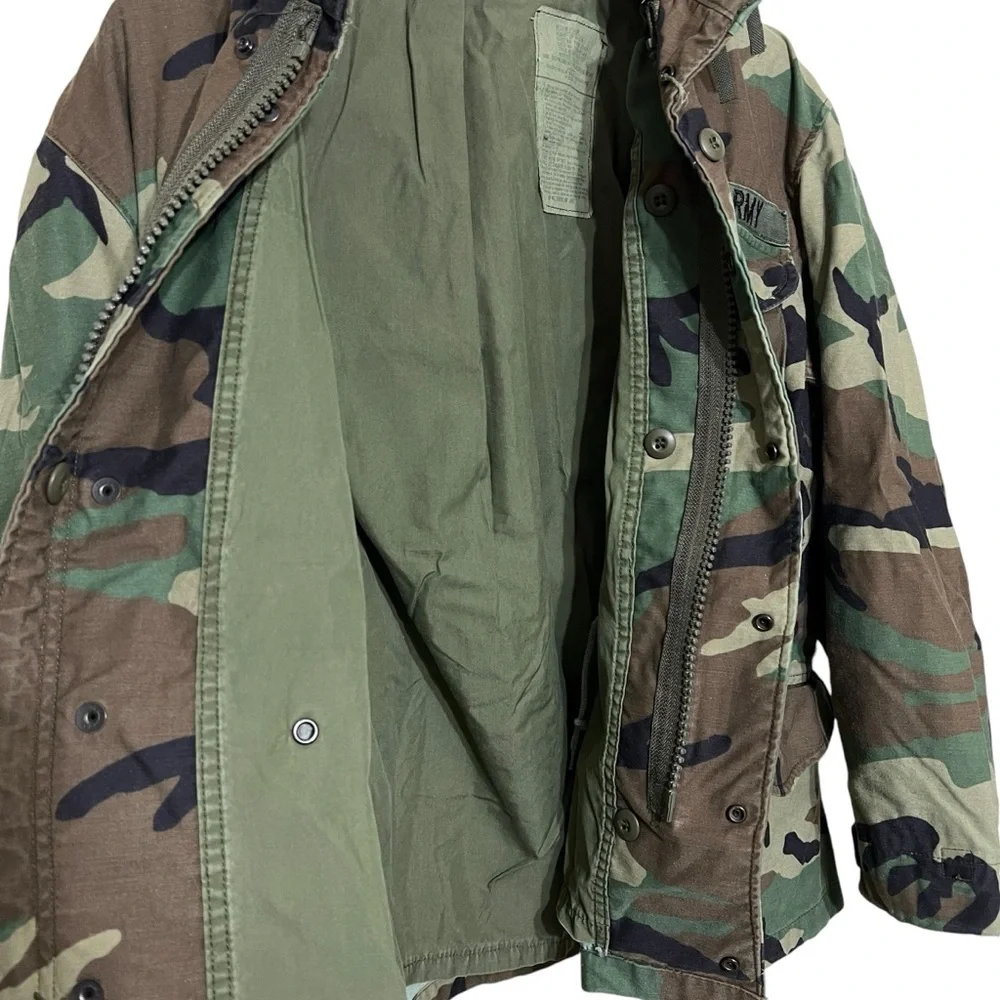 US Army Camo Jacket Men Size Medium X Short